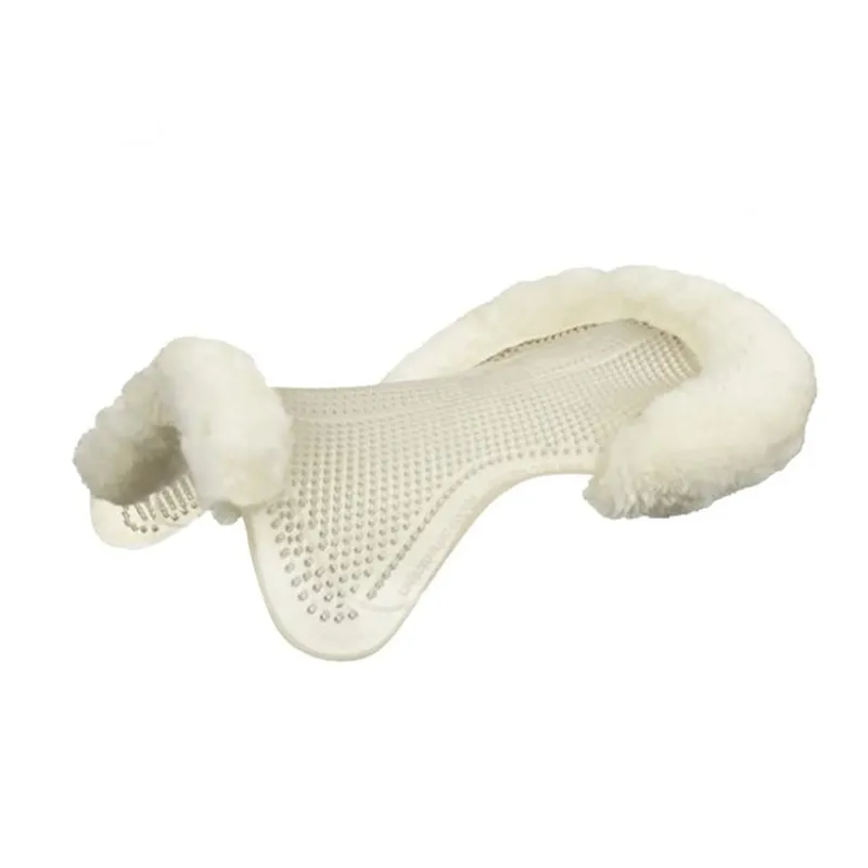 Acavallo Just Gel Lambswool Half Pad White