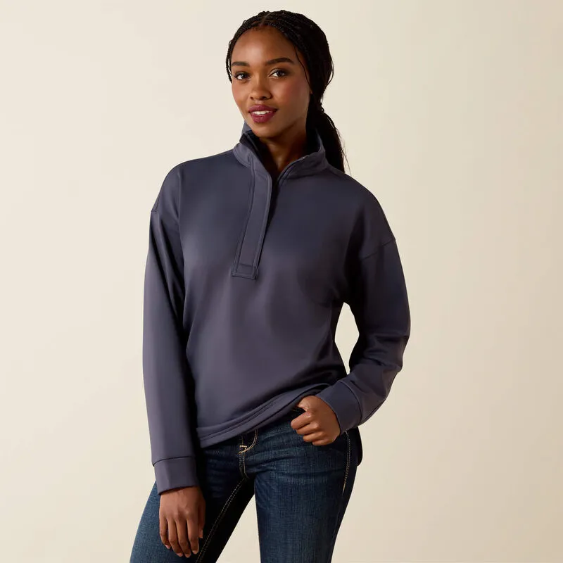 Ariat Breeze Logo 1/2 Zip Sweatshirt Ombre Blue