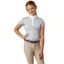 Ariat Girls Aptos Short Sleeve Show Shirt Pearl Grey Dot