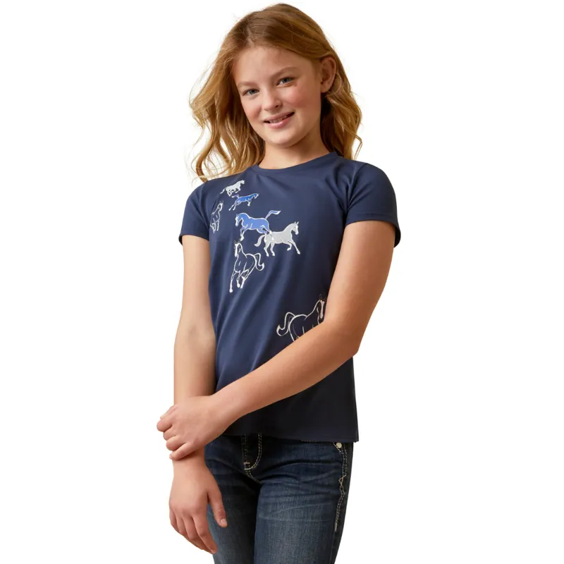 Ariat Youth Frolic Tee Navy