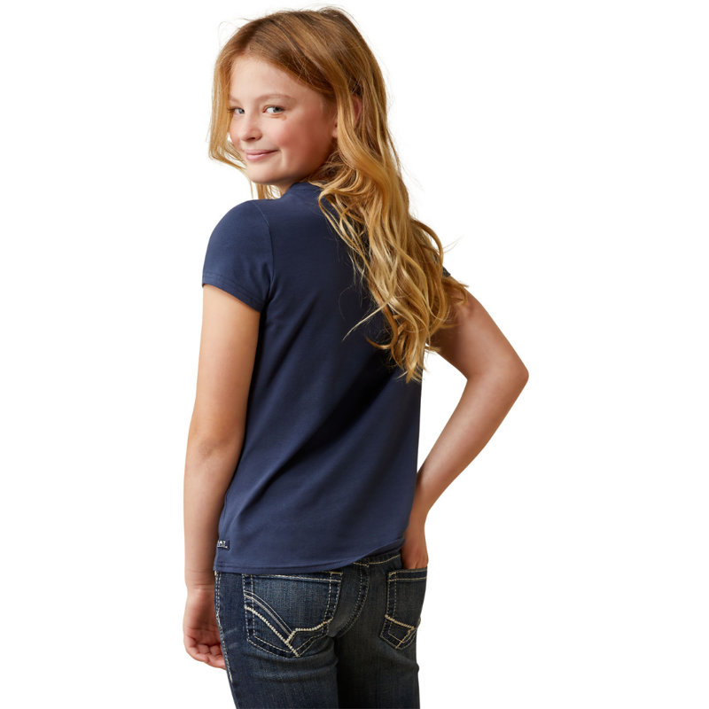 Ariat Youth Frolic Tee Navy-1
