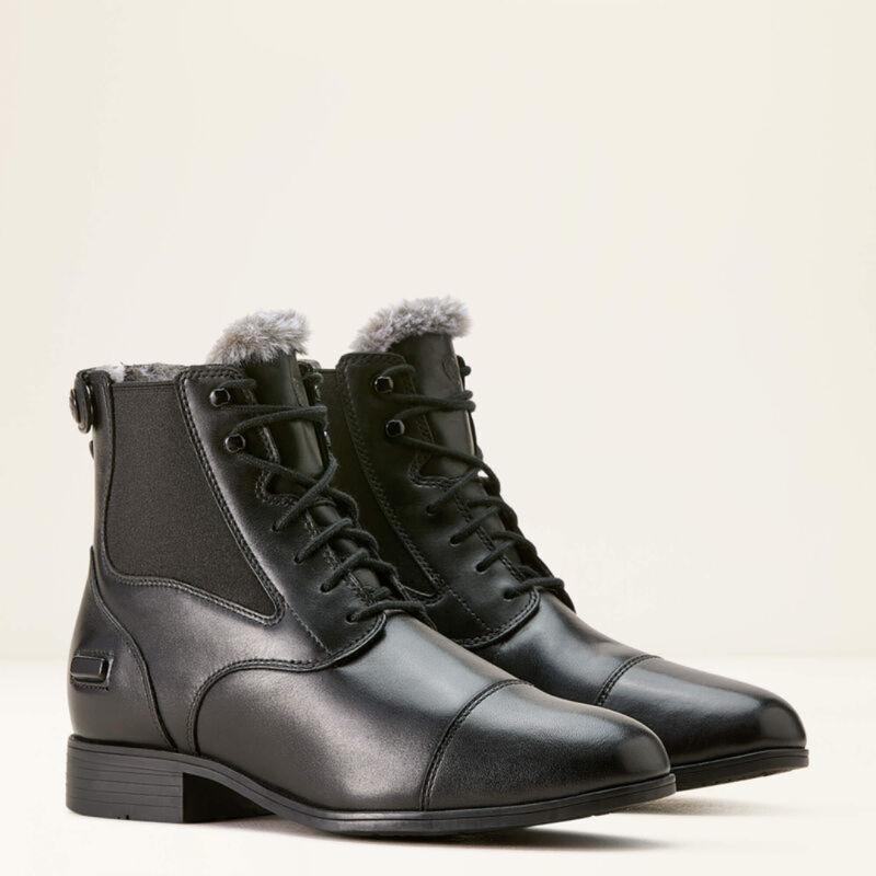 Ariat Kendall Back Zip Sherpa Black  Boot-1