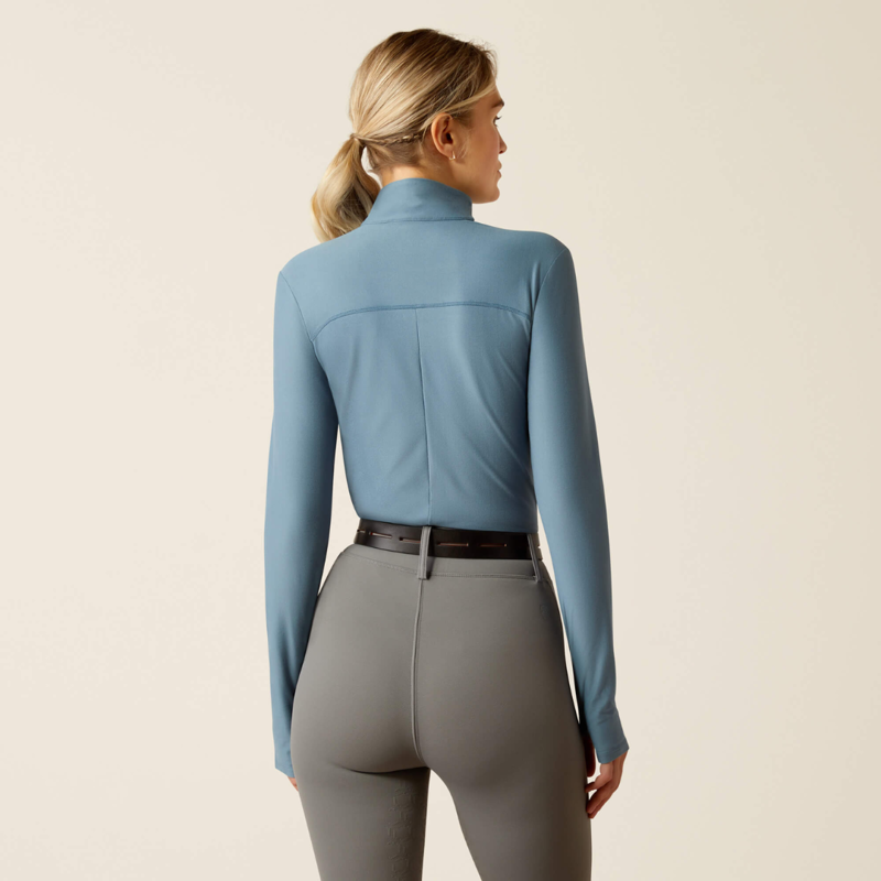 Ariat Lowell 3.0 1/4 Zip Longsleeve Baselayer Bluestone-1