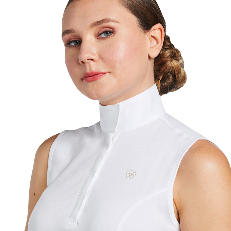 Ariat Women's Aptos Sleeveless Show Shirt White-1