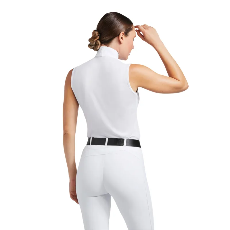 Ariat Women's Aptos Sleeveless Show Shirt White