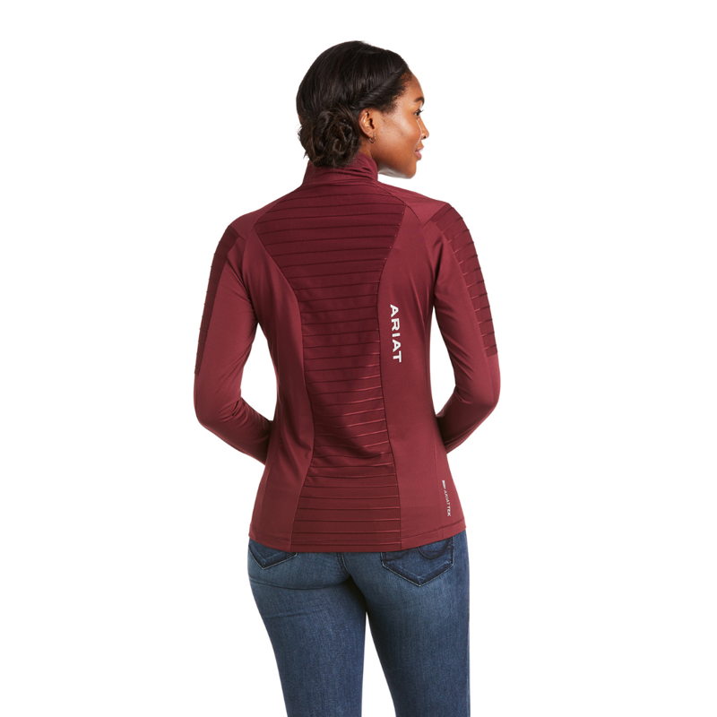 Ariat Women's Facet Long Sleeve Baselayer Windsor Wine-1