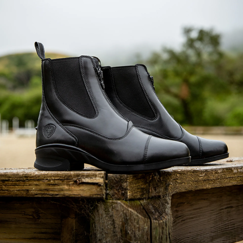 Ariat Womens Heritage Zip Black-1