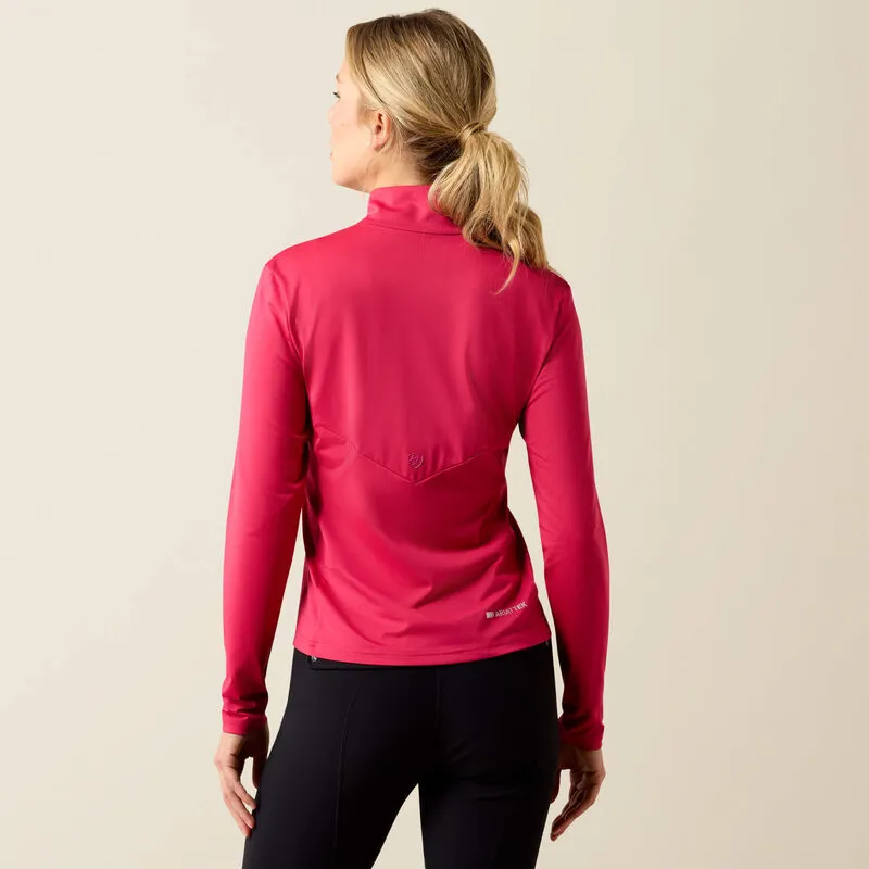 Ariat Womens Lunaveil 1/2 Zip Baselayer Granita-1