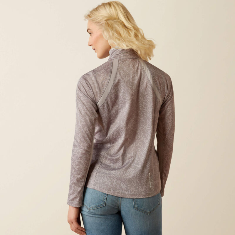 Ariat Womens Sunstopper 3.0 Baselayer Silver Sconce Fern-1