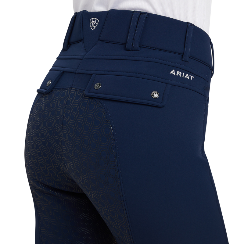 Ariat Womens Tri Factor Grip Full Seat Breech Navy-2