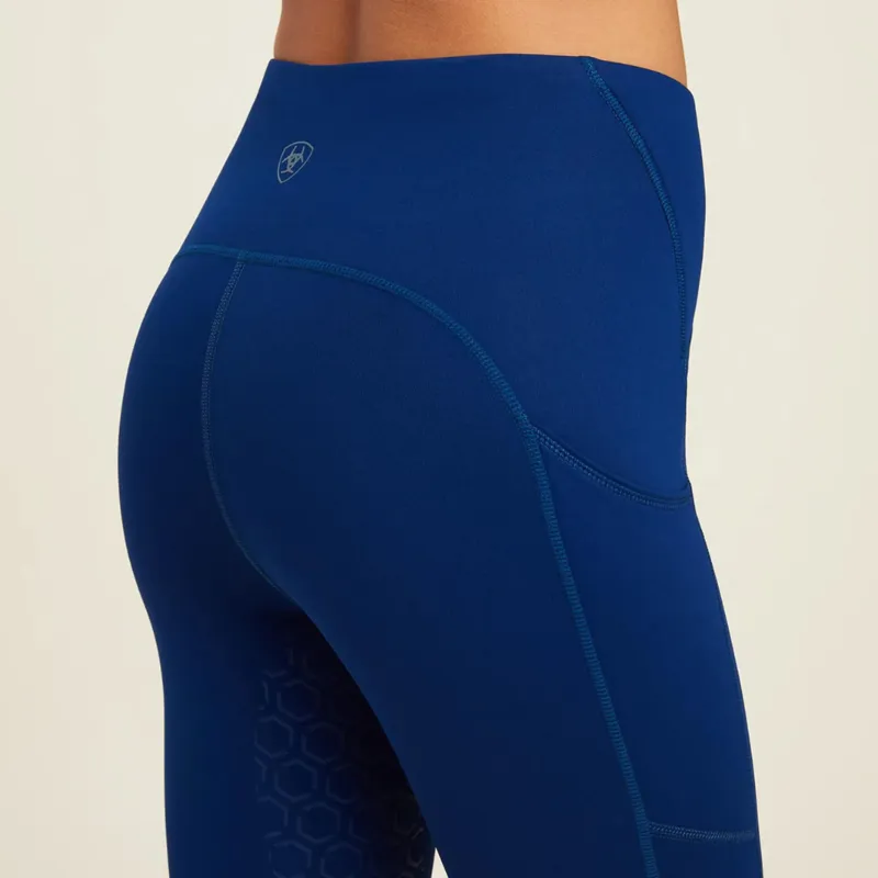 Ariat Women's Venture Thermal Half Grip Riding Tights Estate Blue-1