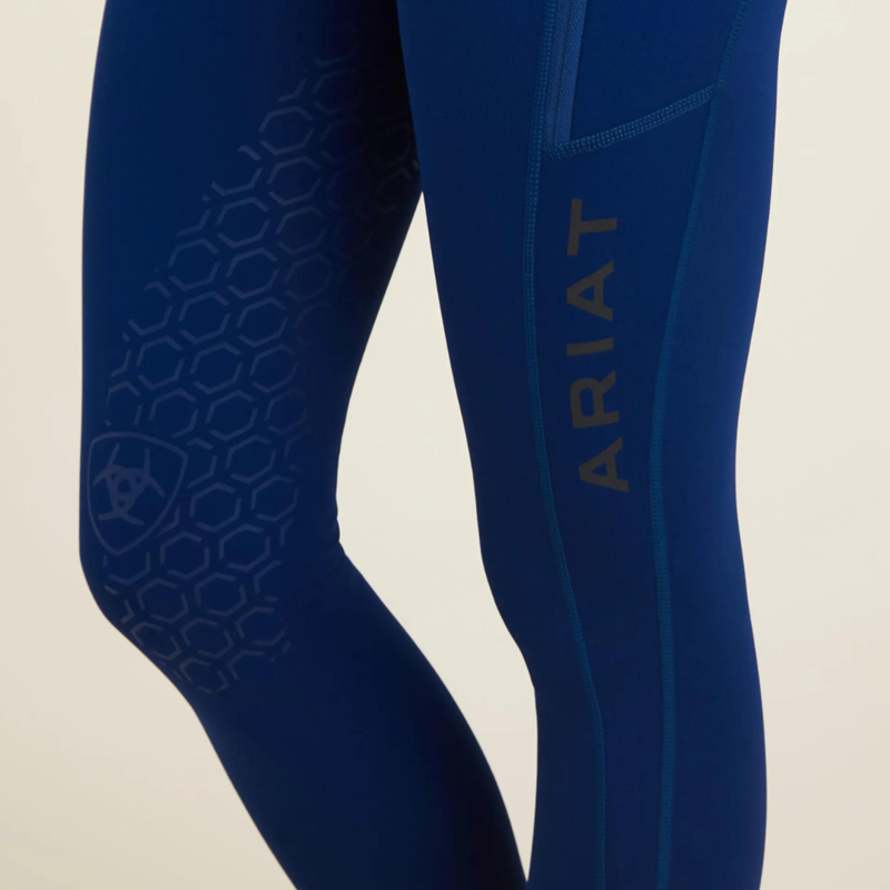 Ariat Women's Venture Thermal Half Grip Riding Tights Estate Blue-2