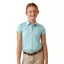 Ariat Youth Laguna Short Sleeved Polo Top Heather Maui Blue