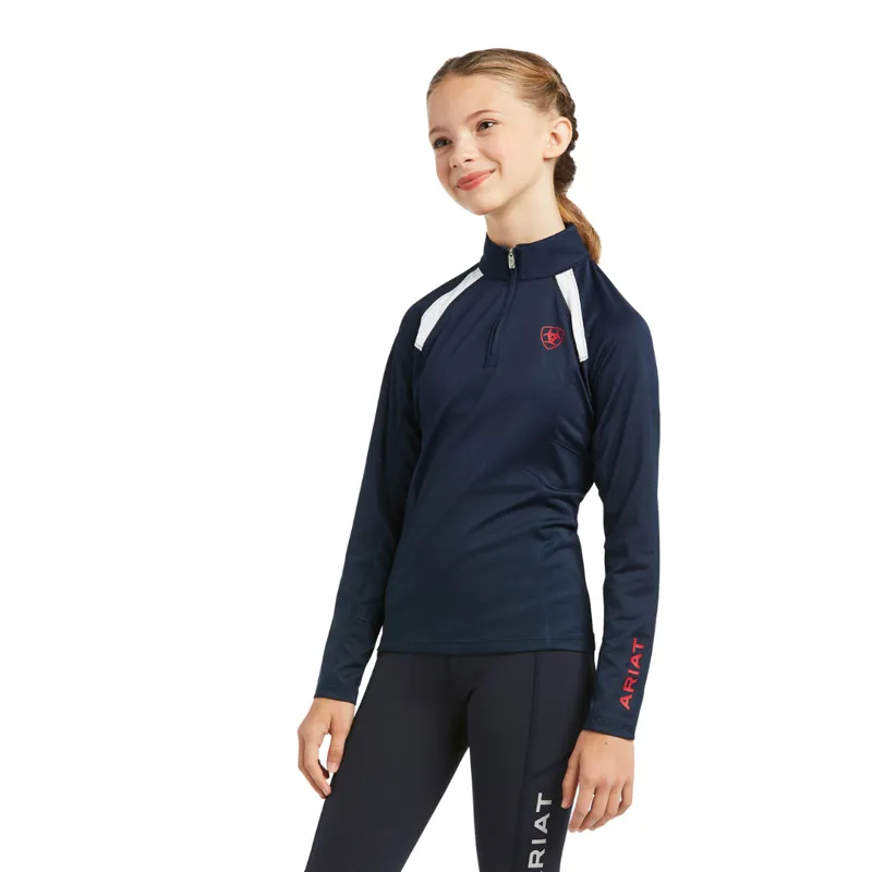 Ariat Youth Sunstopper 2.0 Team 1/4 Zip Baselayer Team