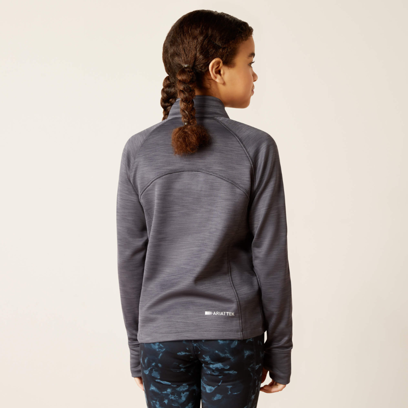 Ariat Youth Tek Team 1/2 Zip Sweatshirt Ebony-1