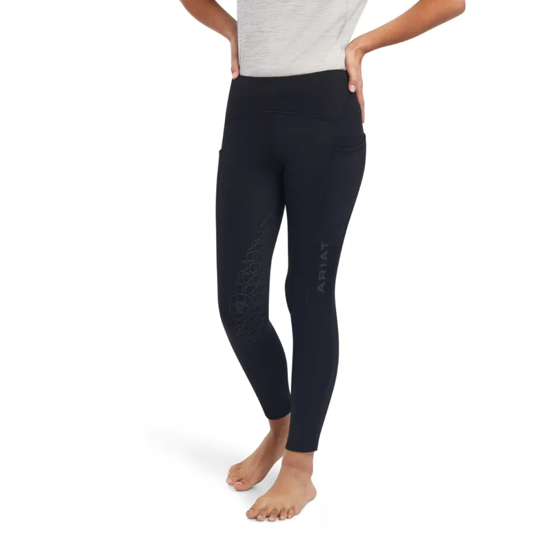 Ariat Youth Venture Thermal Half Grip Tight Black