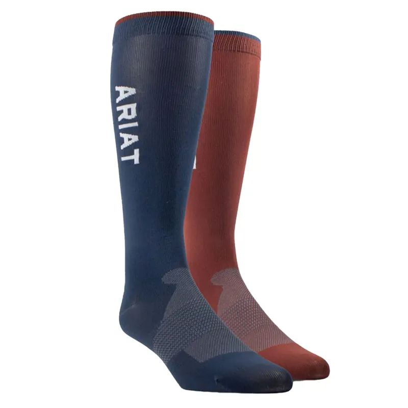 AriatAriatTEK Essential Performance Sock 2 Pair Navy Red