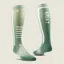 AriatTek Unisex Slimline Performance Socks Lily Pad/Duck Green