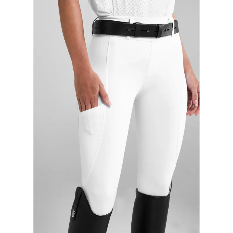 Aztec Diamond Compression Breeches Full Seat White
