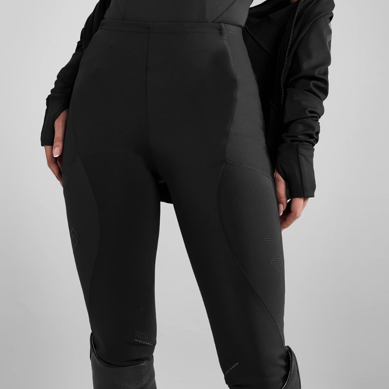 Aztec Diamond Core Leggings Knee Grip Black-2