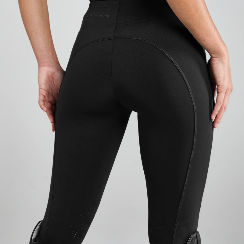Aztec Diamond Core Leggings Knee Grip Black-3
