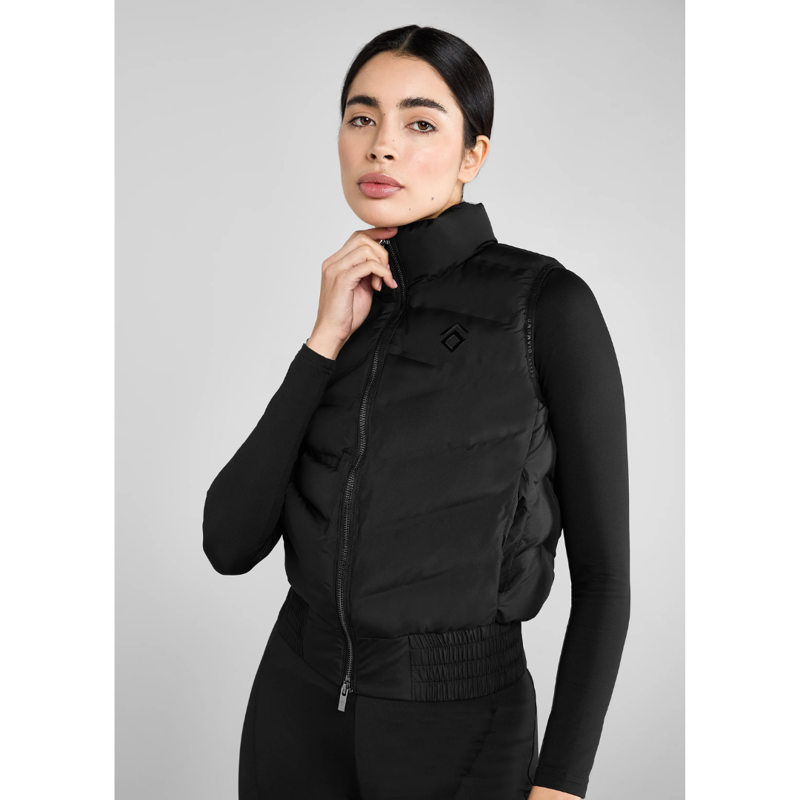 Aztec Diamond Lightweight Gilet Black-2