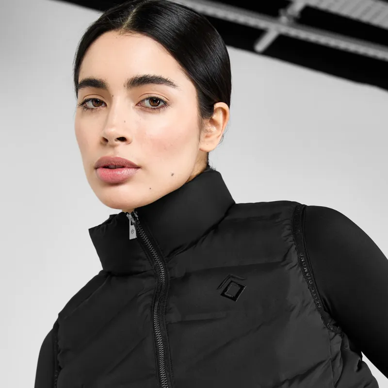 Aztec Diamond Lightweight Gilet Black-1