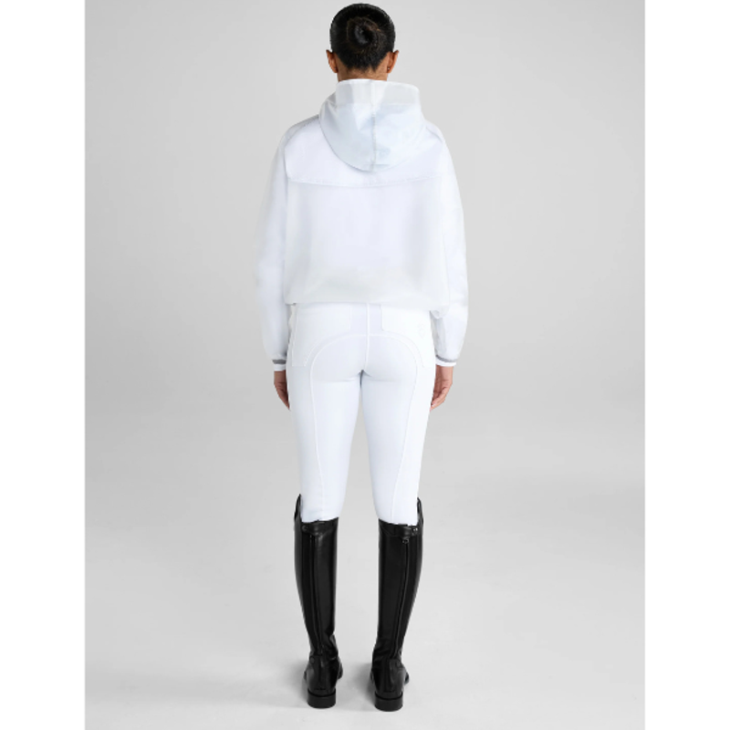 Aztec Diamond White Mesh Rain Jacket-3