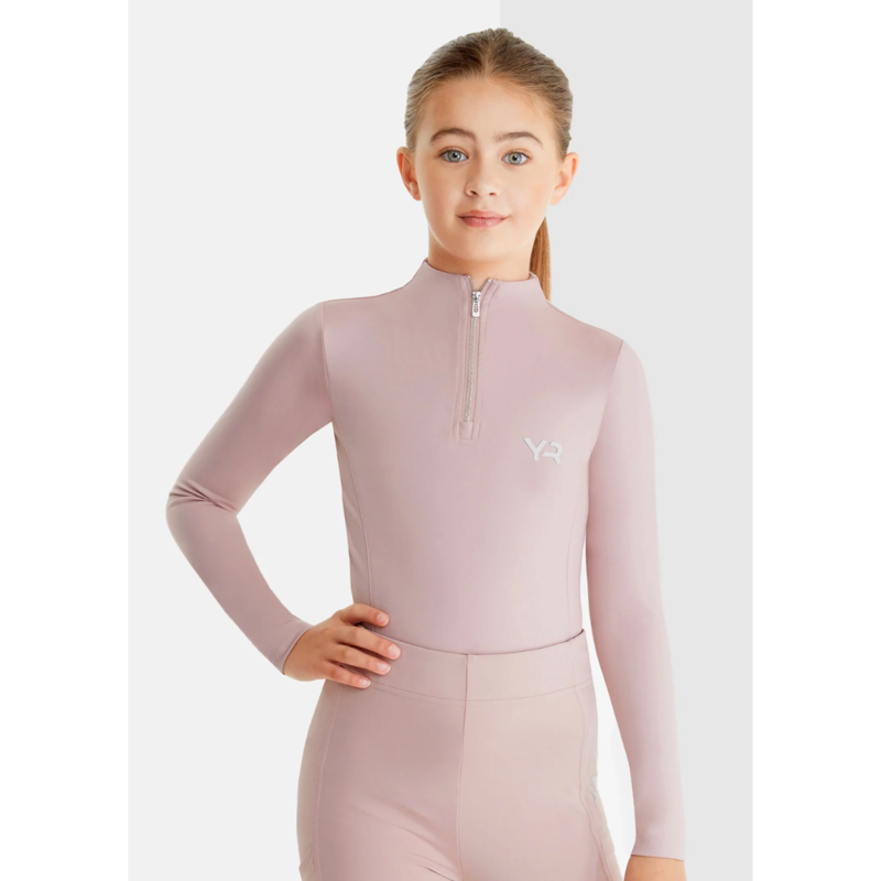 Aztec Diamond Young Rider Base Layer Long Sleeve Pink-2