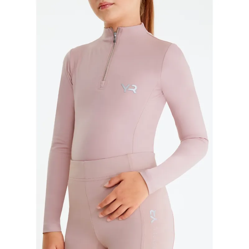 Aztec Diamond Young Rider Base Layer Long Sleeve Pink-1