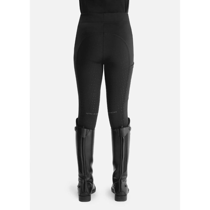 Aztec Diamond Young Rider Leggings Full Seat Black-3