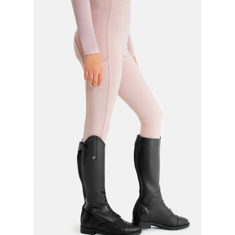 Aztec Diamond Young Rider Leggings Full Seat Pink-3