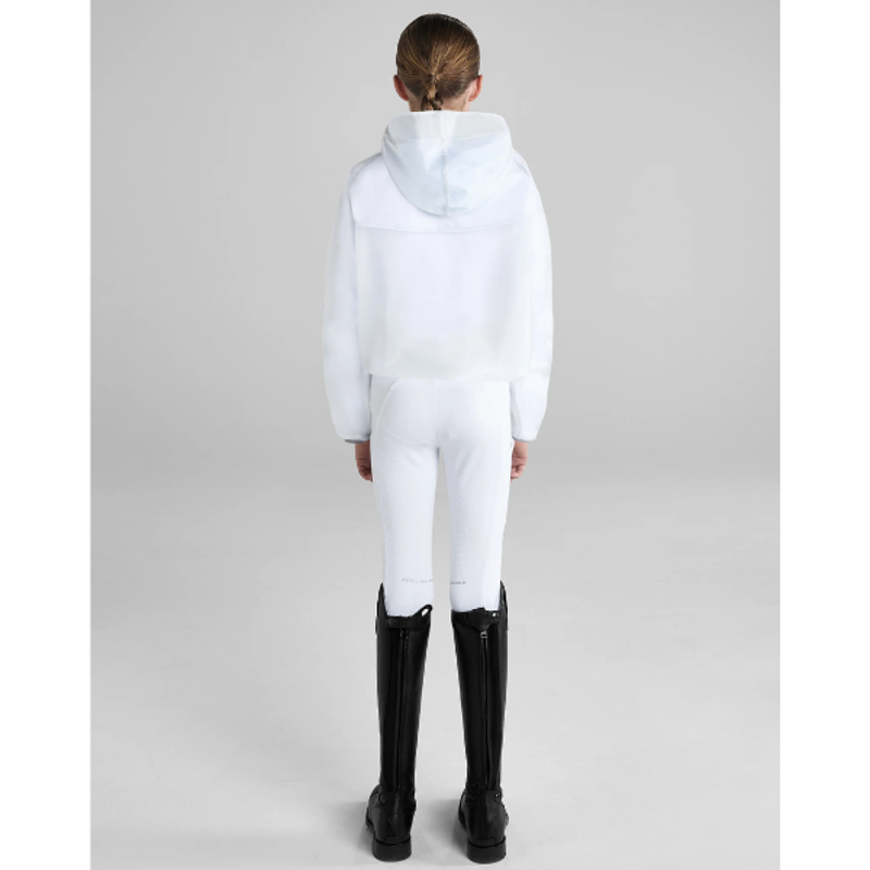 Aztec Diamond Young Rider White Mesh Rain Jacket-2