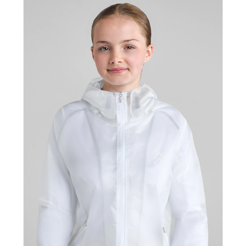 Aztec Diamond Young Rider White Mesh Rain Jacket-3