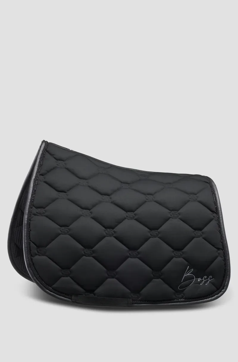 Boss Equestrian Dressage SaddlePad Glitter Black