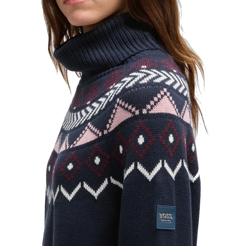 Boss Equestrian Anuk Knitwear Jumper Norway Sky Captain-5