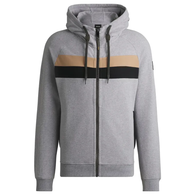 Boss Equestrian River Zip Hoodie Greymelange-2