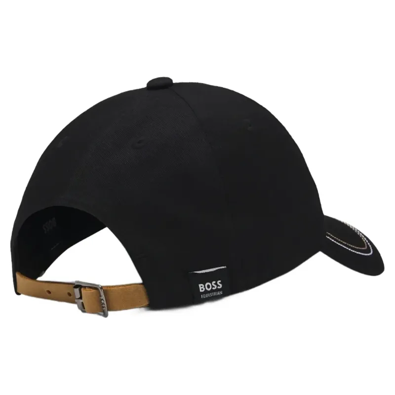 Boss Equestrian Cap Leather BB Black-2