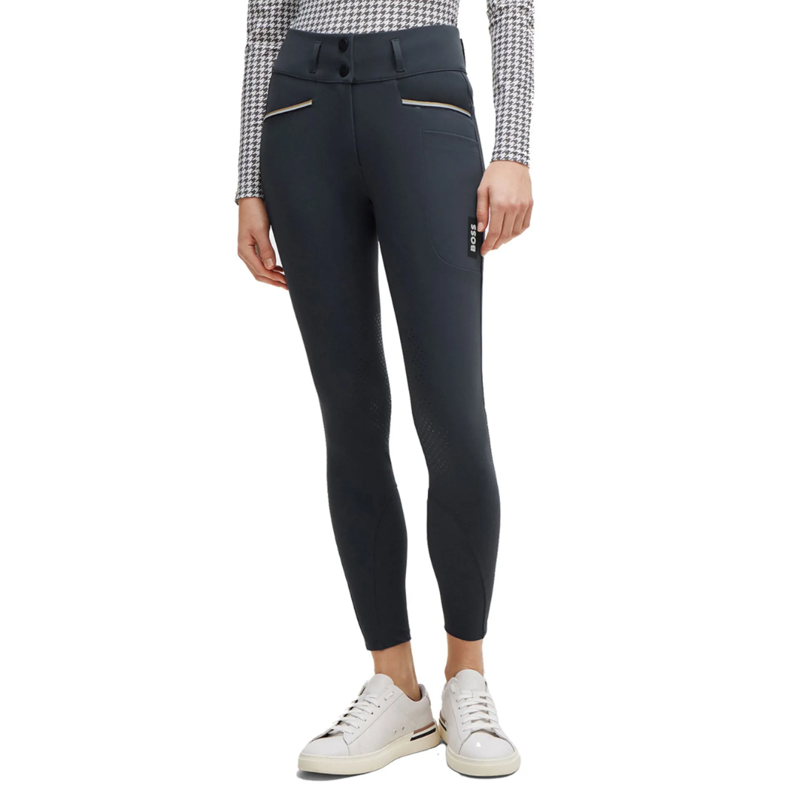 Boss Equestrian Hannah High Waist Knee Grip Breeches Black-1