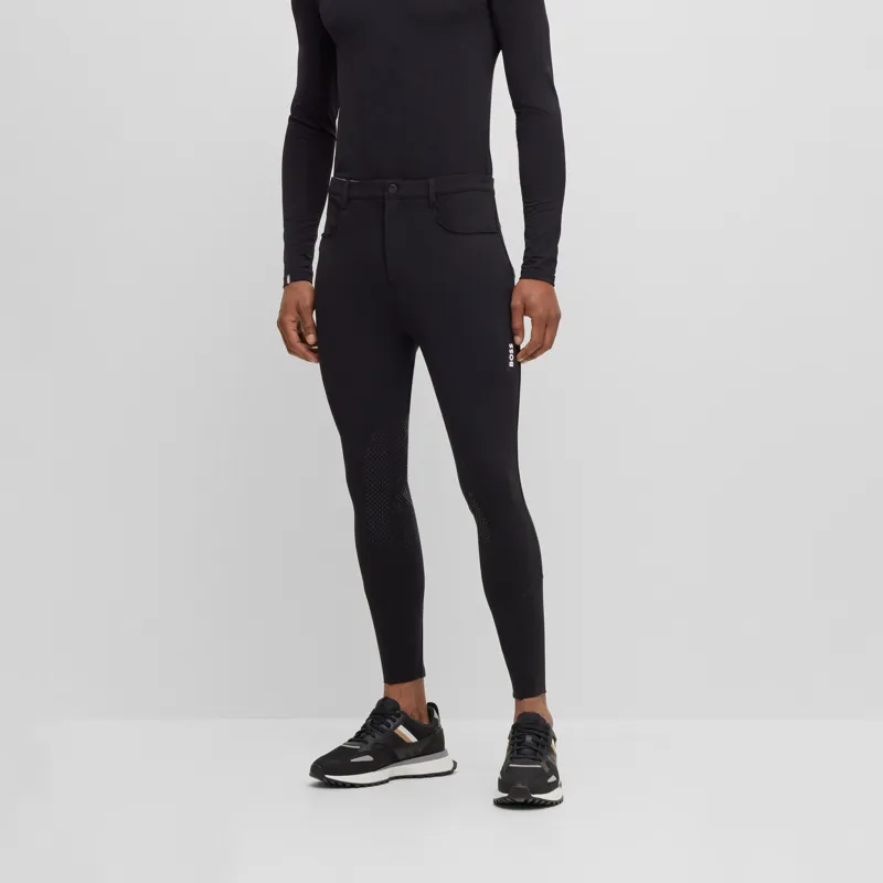 Boss Equestrian James Knee Grip Breeches Black