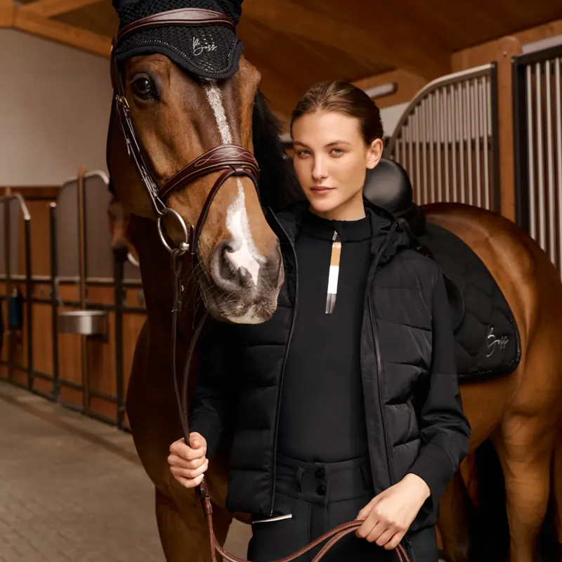 Boss Equestrian Jessy Puffer Hybrid Jacket Black-4