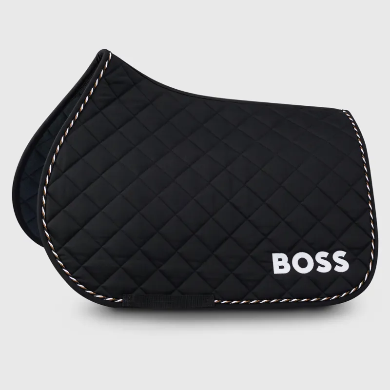 Boss Equestrian Jumping Saddle Pad Signature Black