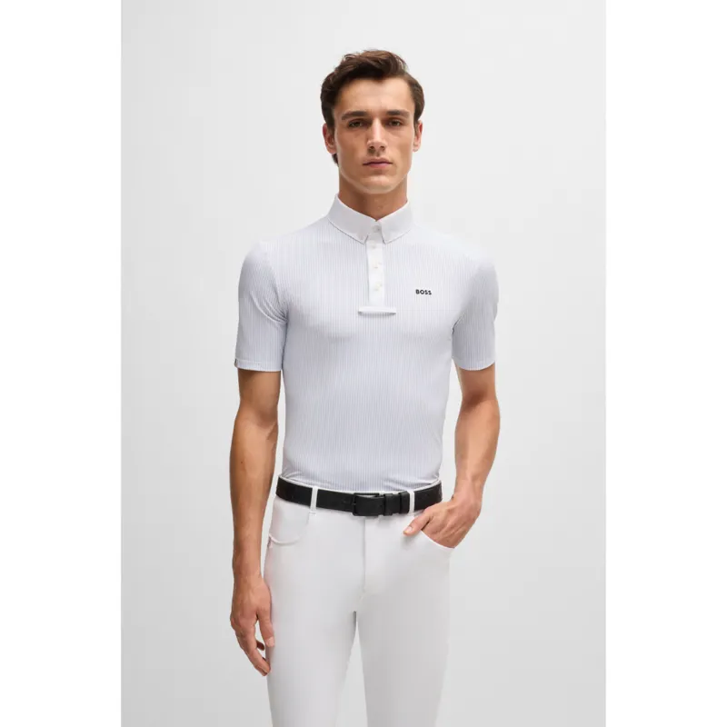 Boss Equestrian Marty Show Shirt Pinstripes Niagara
