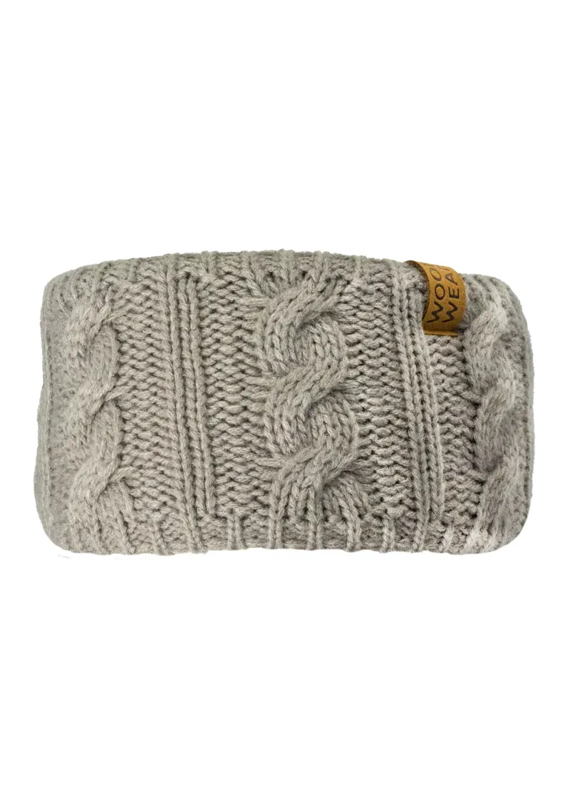 Woof Wear Cable Headband in Stone