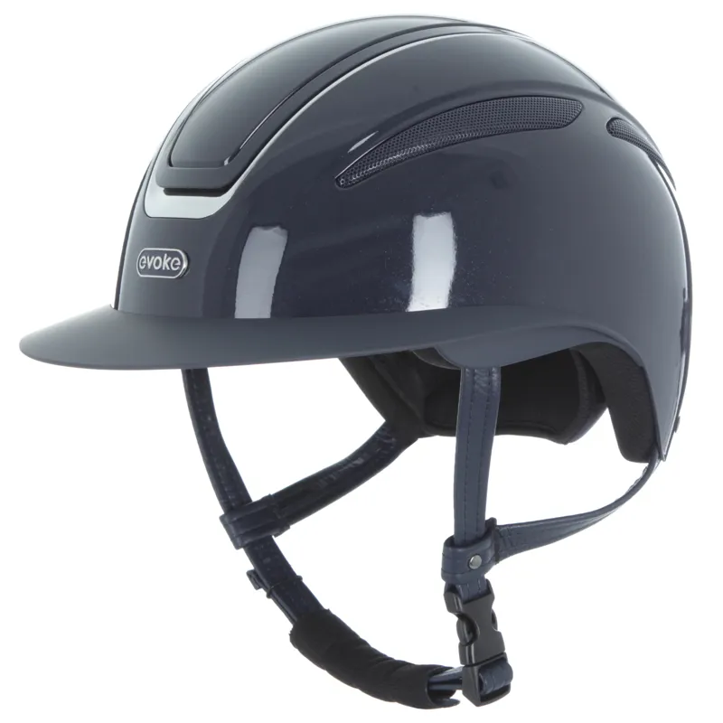 Evoke Callisto MIPS Wide Peak Navy Metallic Chrome