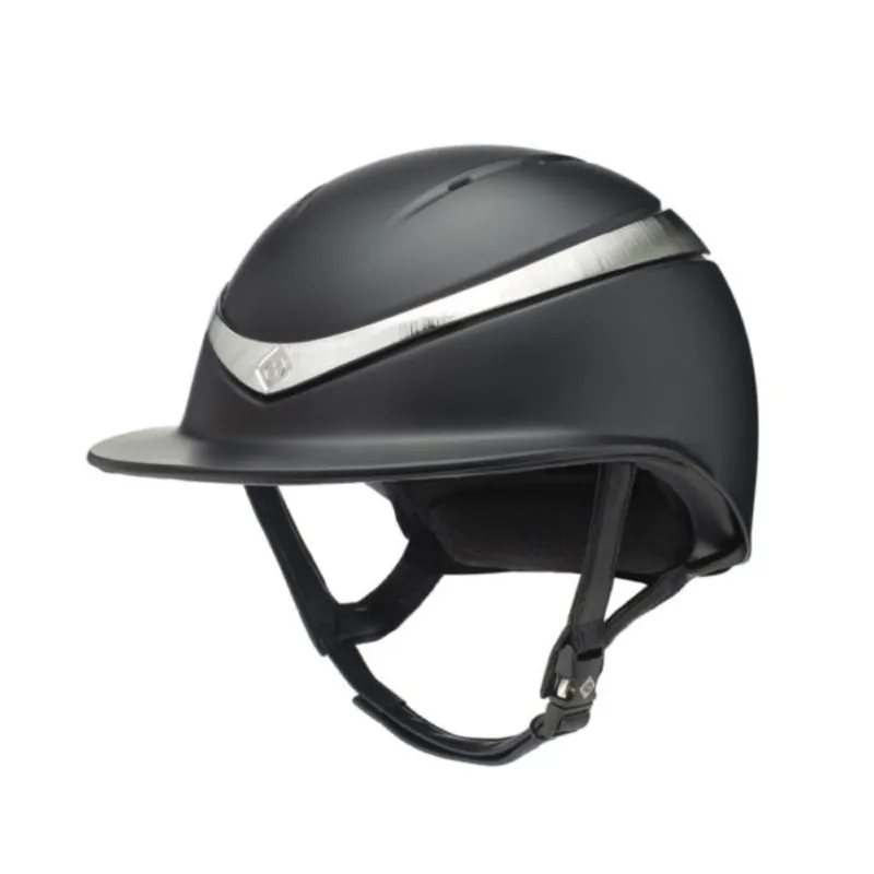 Charles Owen Halo Riding Hat Black Matte Platinum