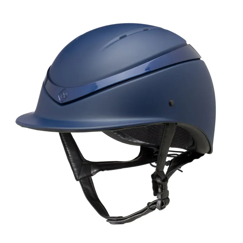 Charles Owen Luna Riding Hat Shell Standard Navy Matt / Navy Gloss