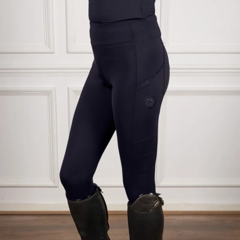 Coldstream Hamilton Sparkle Riding Tights Navy