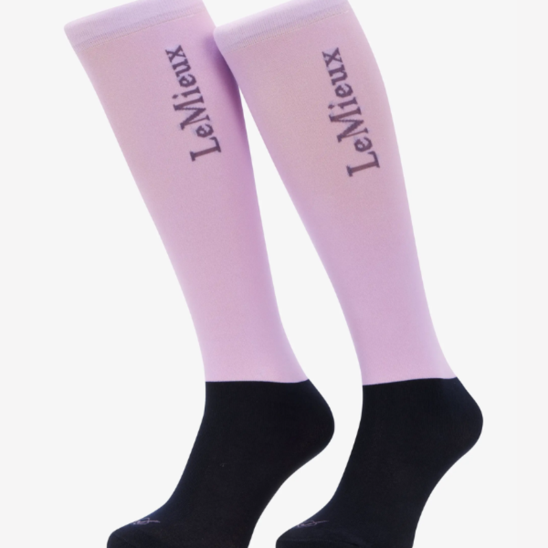 LeMieux Competition Socks Lilac Twin Pack
