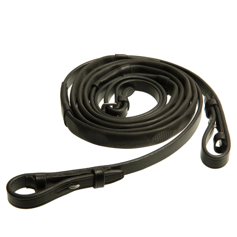 Country Direct Thumb Grip Reins Black-2